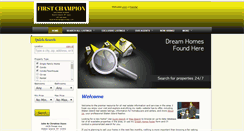 Desktop Screenshot of firstchampionrealty.com